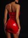 Сукня лакована червона "Спокусниця Марго" L, блискавка на всю довжину позаду SO4453 фото 6