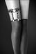 Гартер на ногу Bijoux Pour Toi - WITH HEART AND SPIKES Black, сексуальна підв'язка з сердечком SO2223 фото 4