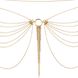 Ланцюжок на трусики або ліф Bijoux Indiscrets MAGNIFIQUE Waist Chain - Gold, прикраса на тіло SO2660 фото 9