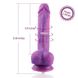 Фалоімітатор 8.2″ з вібрацією для секс-машин Hismith Purple Silicone Dildo with Vibe, KlicLok SO6212 фото 11