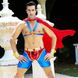 Чоловічий еротичний костюм супермена "Готовий на все Стів" One Size: плащ, портупея, шорти, манжети SO2292 фото 9