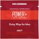 Пролонгуюча серветка Doc Johnson Power + Delay Wipe For Men з екстрактом йохимбе SO3488 фото 2