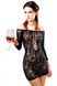 Сукня-сітка з декольте Anne De Ales FETISH DINNER Black XL, оголене плече SO1936 фото 4