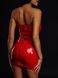 Сукня лакована червона "Спокусниця Марго" XS/S, блискавка на всю довжину позаду SO3915 фото 6