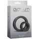 Набір ерекційних кілець Doc Johnson Platinum Premium Silicone — The C-Rings — Charcoal SO4918 фото 4