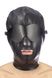 Капюшон для БДСМ зі знімною маскою Fetish Tentation BDSM hood in leatherette with removable mask SO4672 фото 4