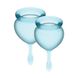 Набір менструальних чаш Satisfyer Feel Good (light blue), 15мл і 20мл, мішечок для зберігання SO3584 фото 2